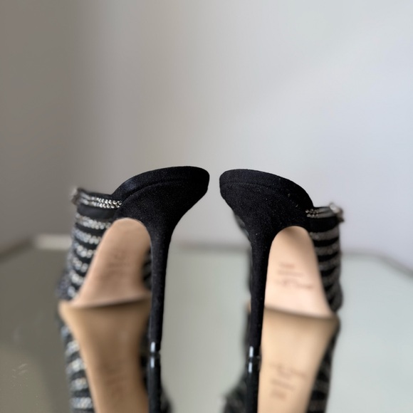 New Jimmy Choo Bing 100 Embellished High Heel Mules $1,995 38.5 - Picture 7 of 11